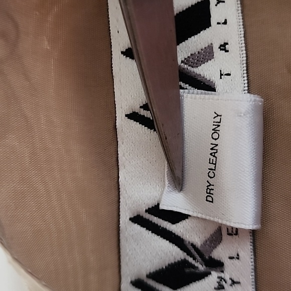 NWT Vintage Deadstock 90's Krizia Gold Brocade Wool Blend Vest Size 10 - Picture 13 of 13